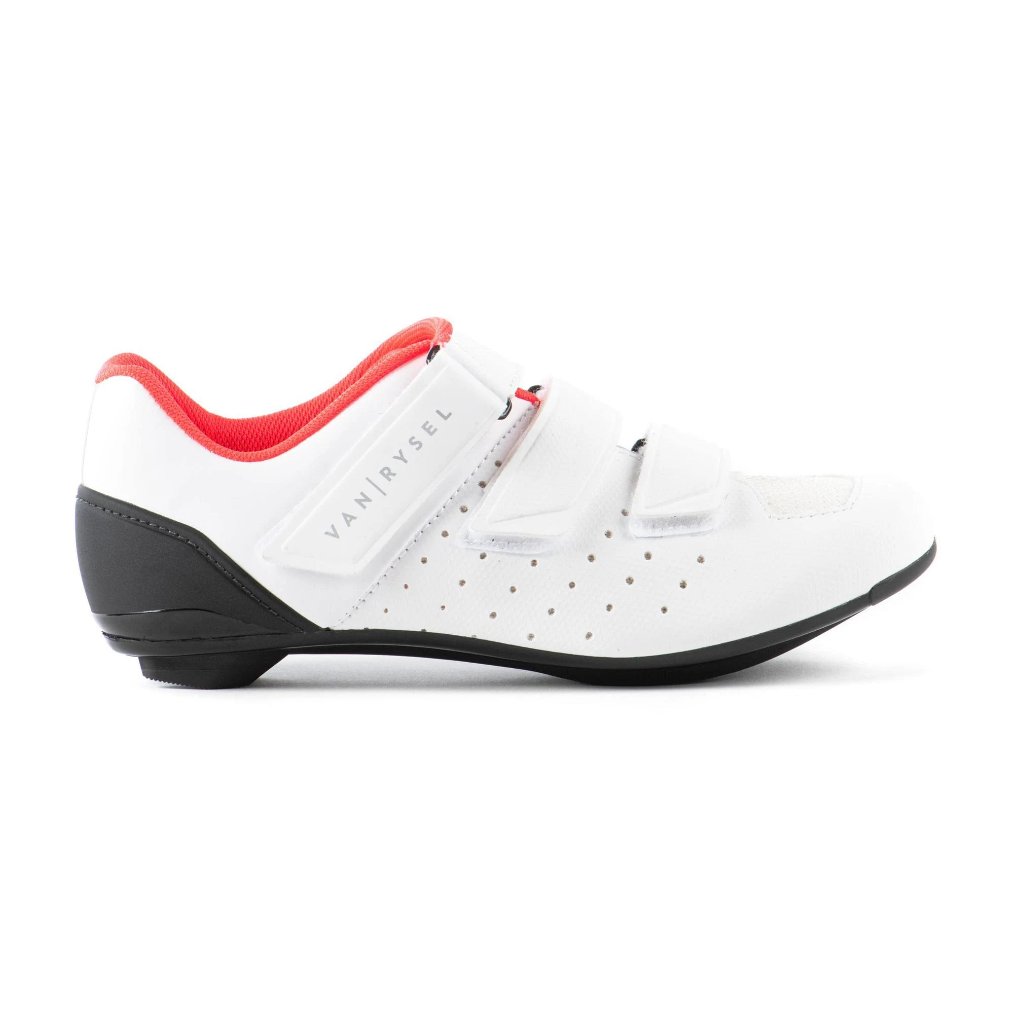 Van Rysel Men's 500, Sportive Road Cycling Shoes in Snowy White
