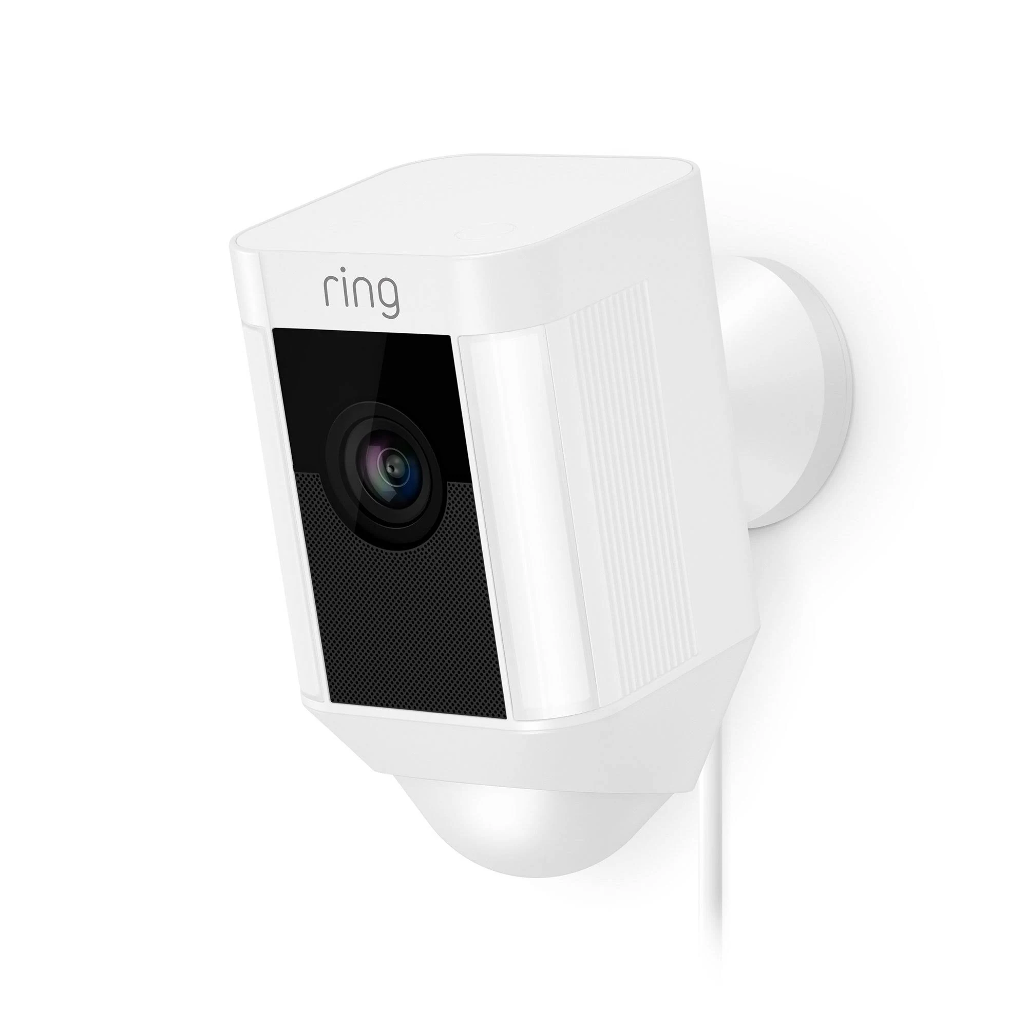 Ring Spotlight Wired Security Camera In White