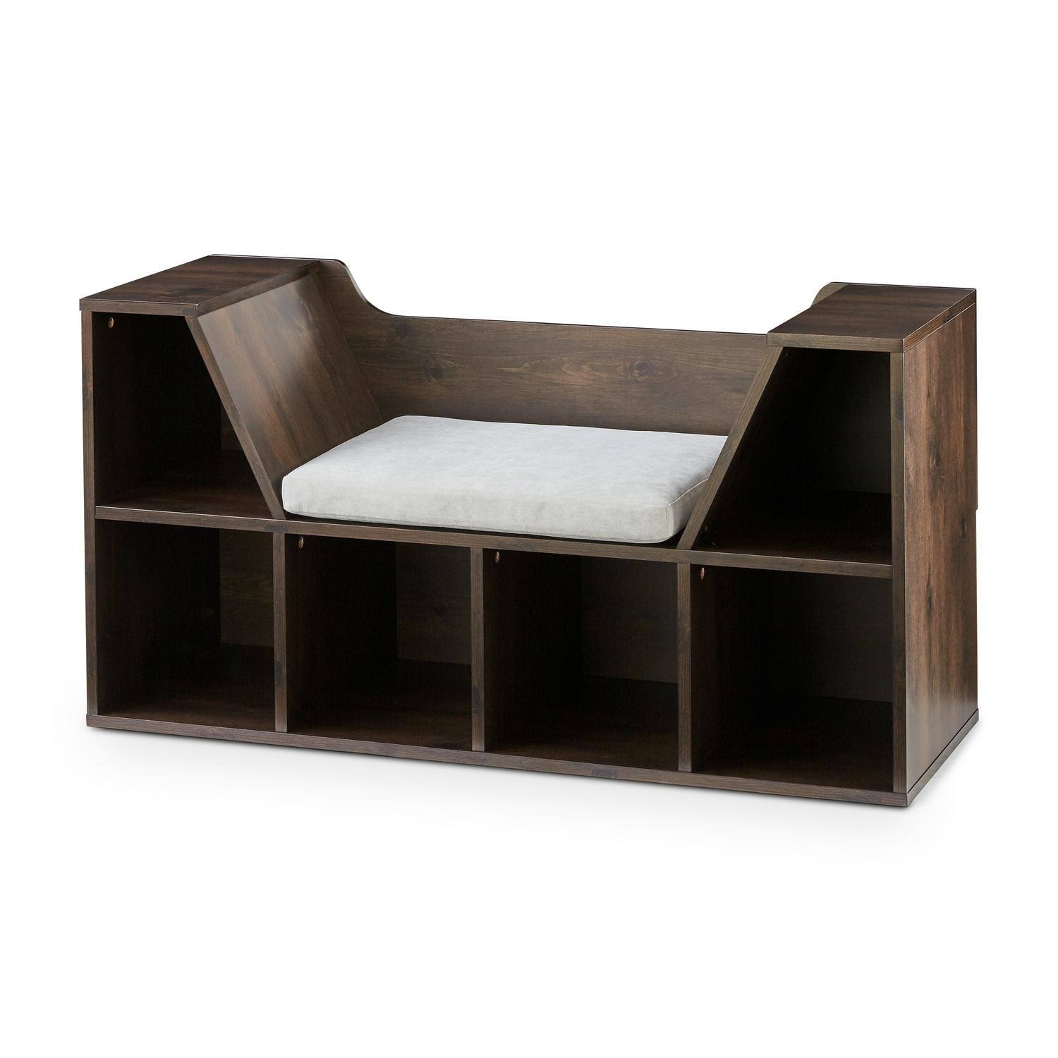 Your Zone Kids Reading NOOK and Storage Book Case White