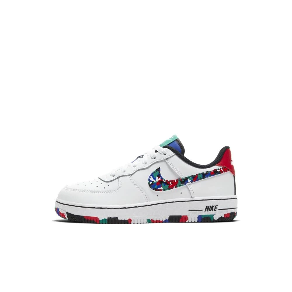 Nike Force 1 Little Kids& Shoes in White/Hyper Blue, Size: 12C | CU4634-100