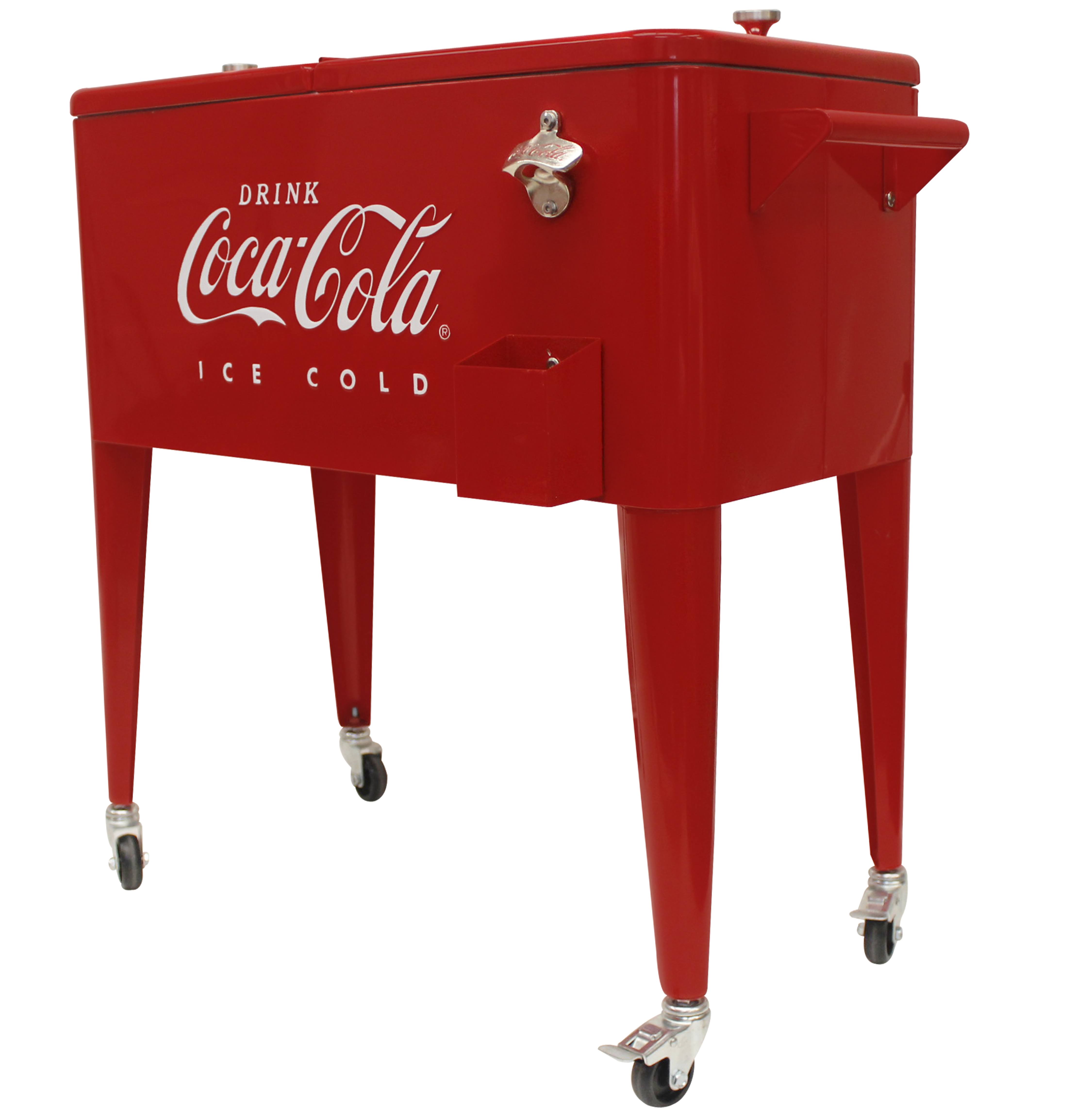 Leigh Country 80 Qt. Embossed (Ice Cold) Coca-Cola Cooler
