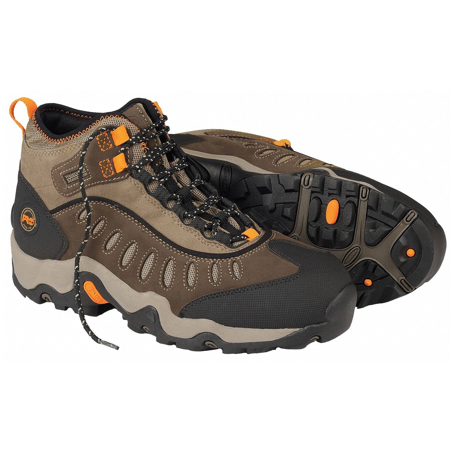 Timberland Pro Men's Mudslinger Mid Waterproof Steel Toe Work Boots, Brown