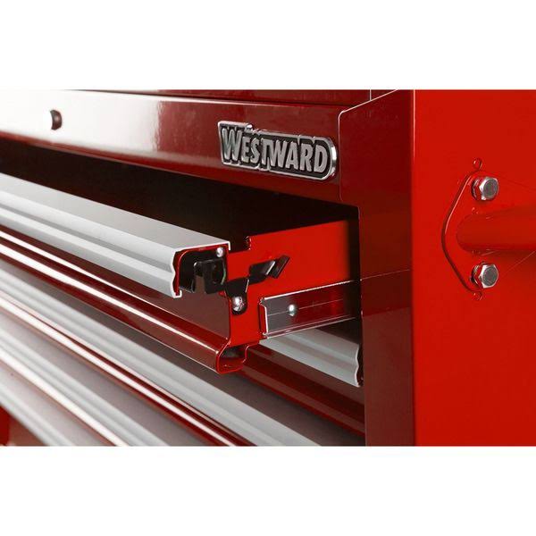 Westward 32H878 26x22 Top Chest, 9 Drawers, Red