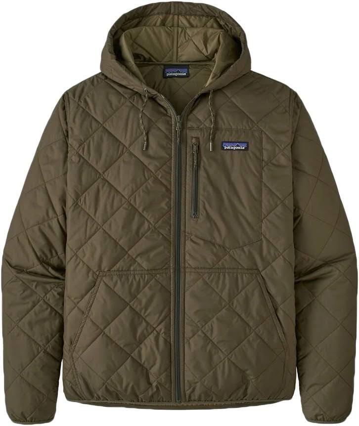Patagonia Diamond Quilt Bomber Hoody Jacket, Men&s - Basin Green M