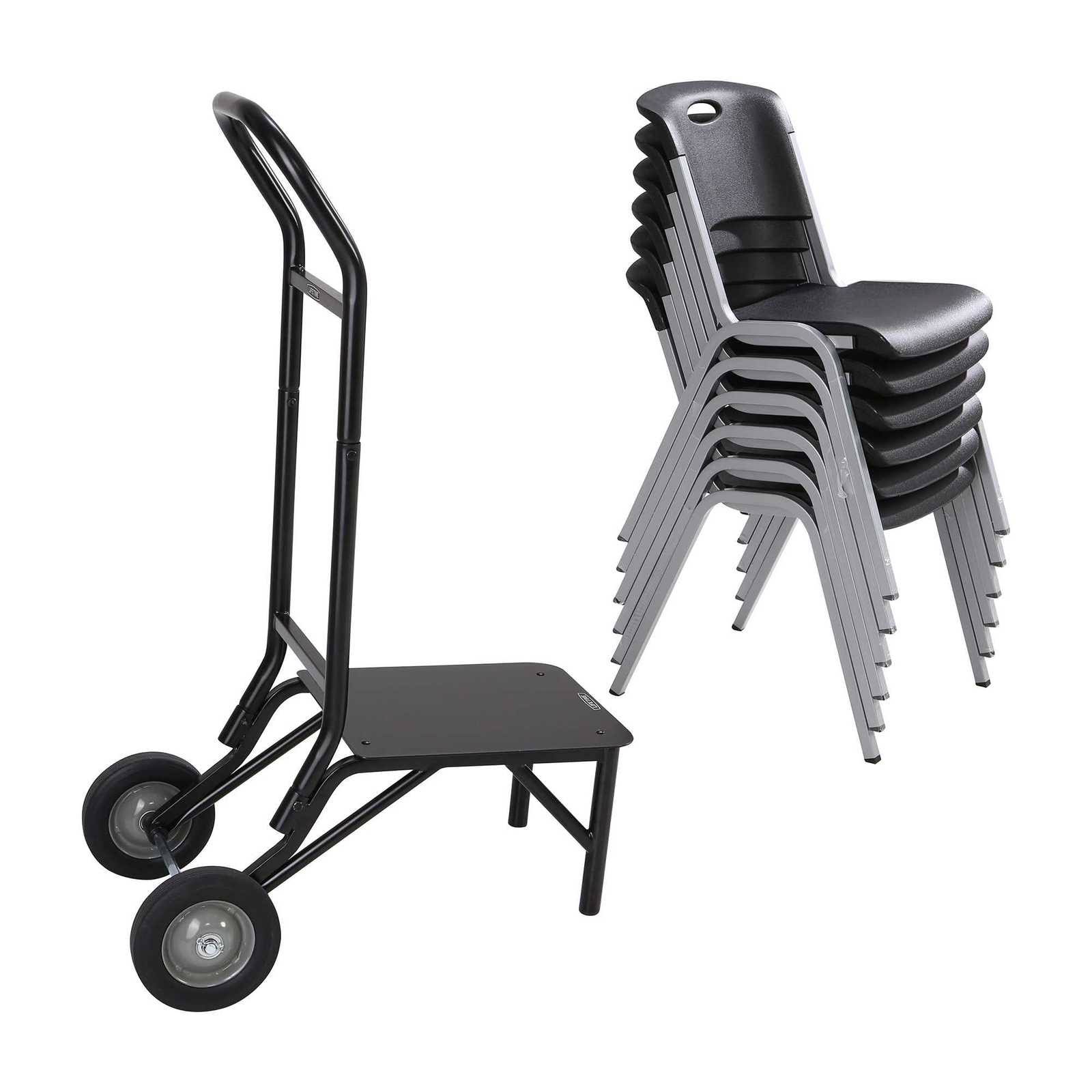 Lifetime 80527 Black Stacking Chair Dolly