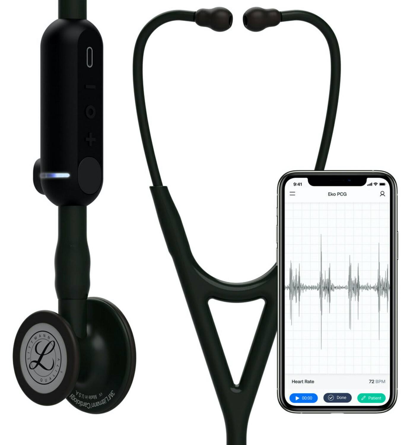 3M Littmann Core Digital Stethoscope - Black / Rainbow