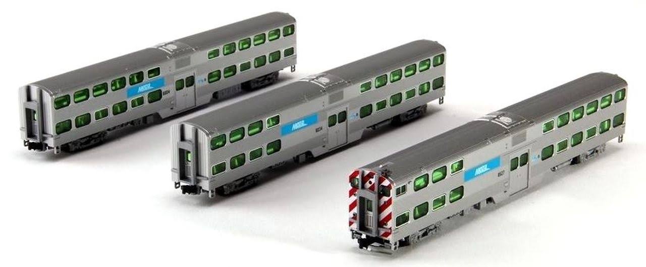 Kato N Bi-Level Commuter Set, Metra/RTA (3) - KAT1068702