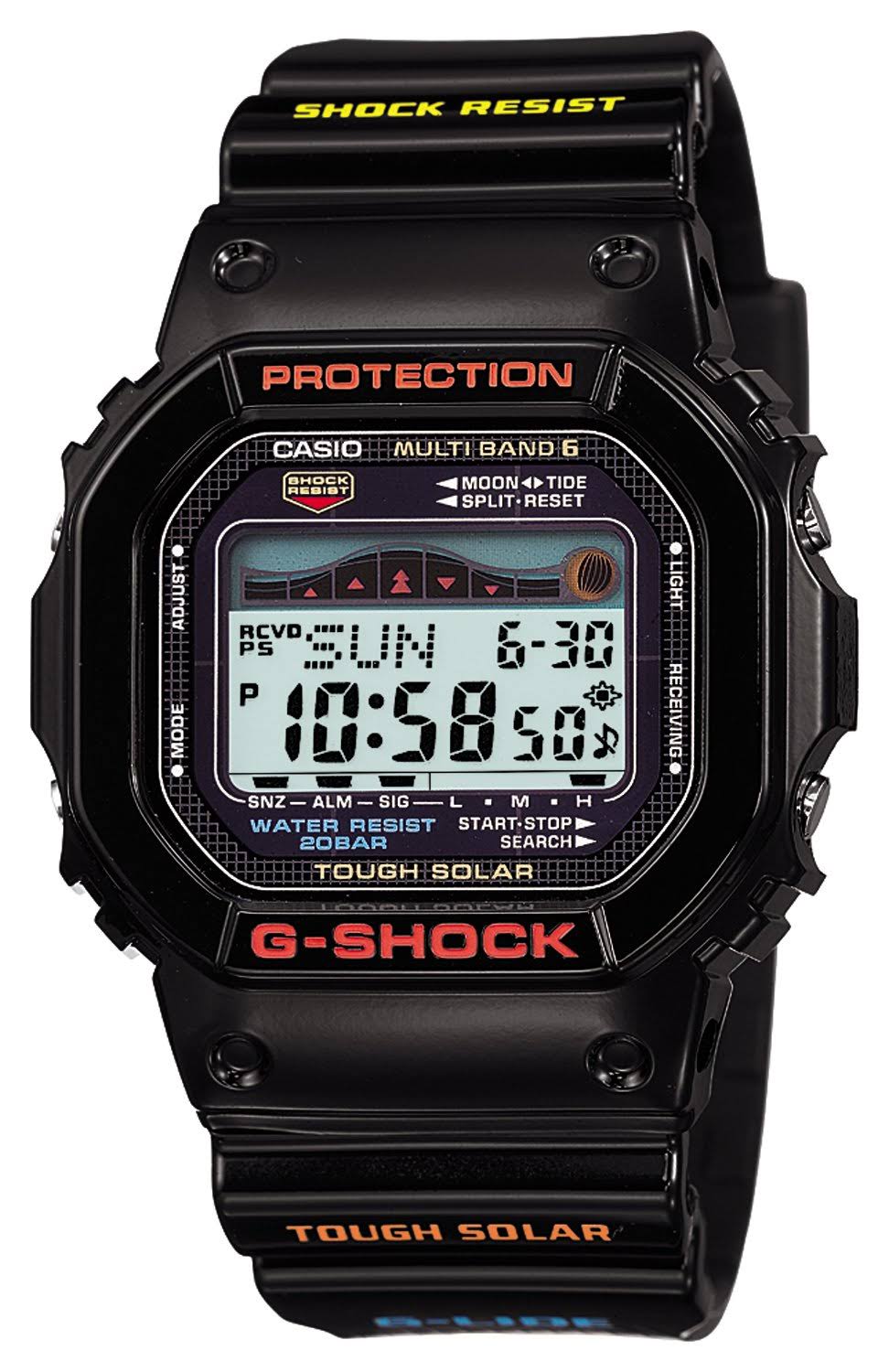 Casio Men's GWX-5600-1JF G-Shock G-Lide Tough Solar Radio Controlled Watch