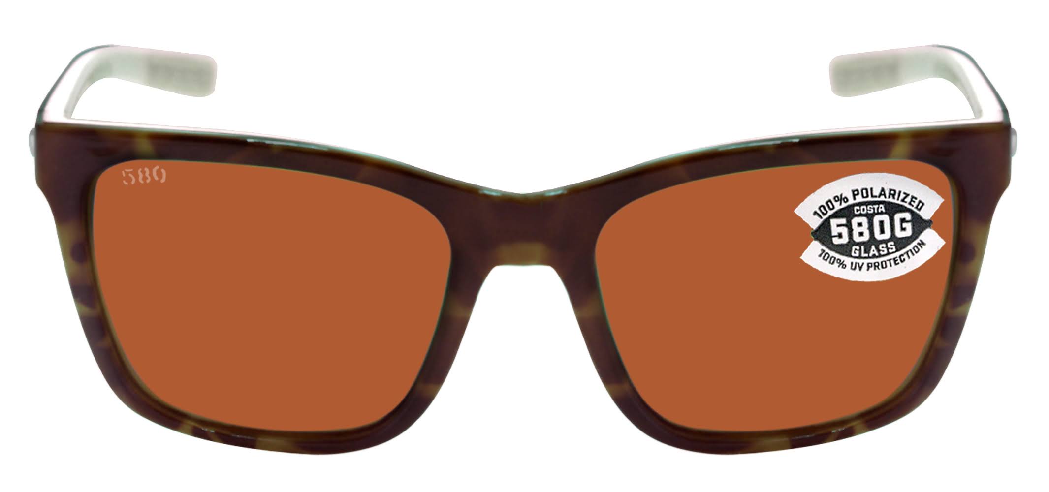 Costa Panga Shiny Tortoise/White/Seafoam Crystal Frame Copper 580G