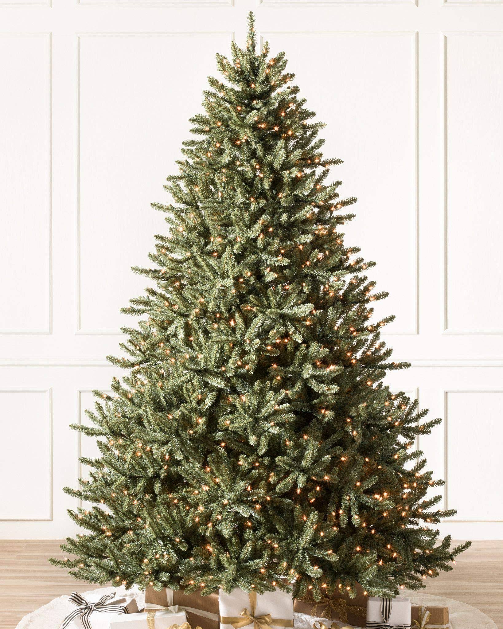 Balsam Hill Classic Blue Spruce Artificial Christmas Tree, 7.5 Feet, LED Clear Lights