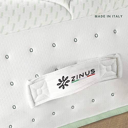 Zinus Italian Made 12 Olive Oil Pocket Spring Hybrid Mattress, Queen