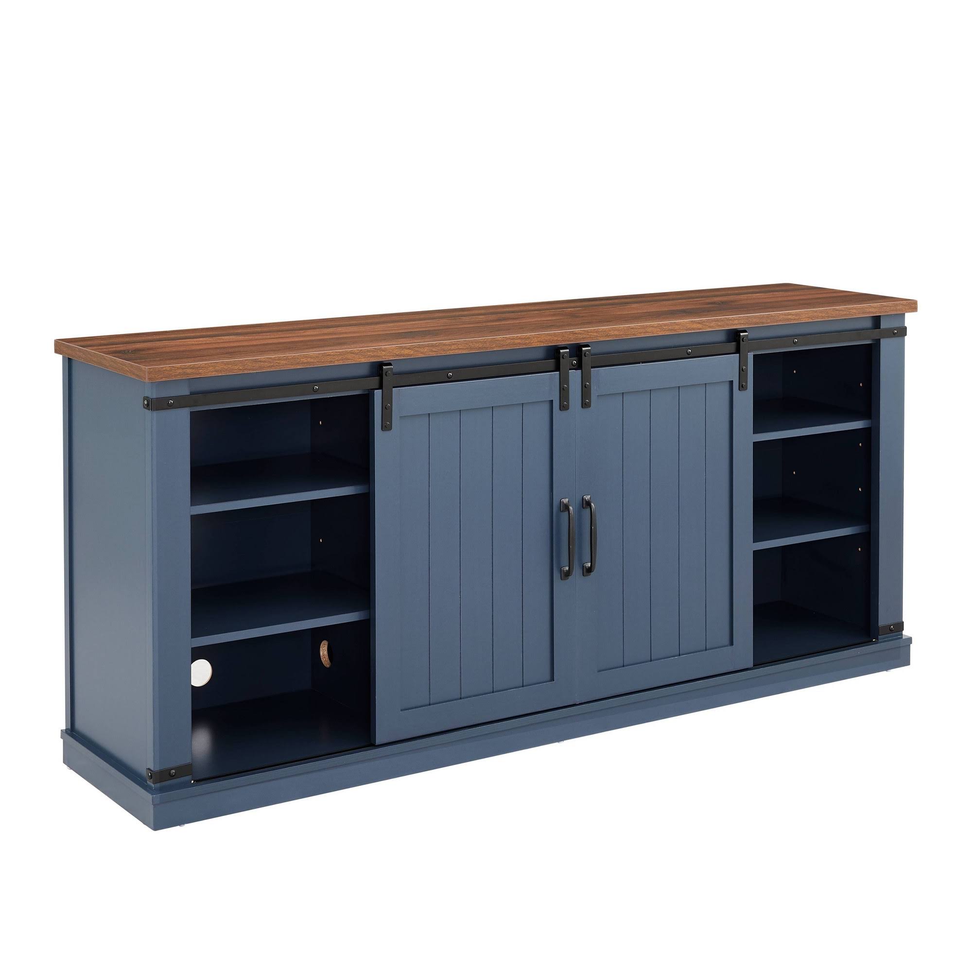 Home Essentials 68 in. TV Stand for TVs Up to 72 in. Blue