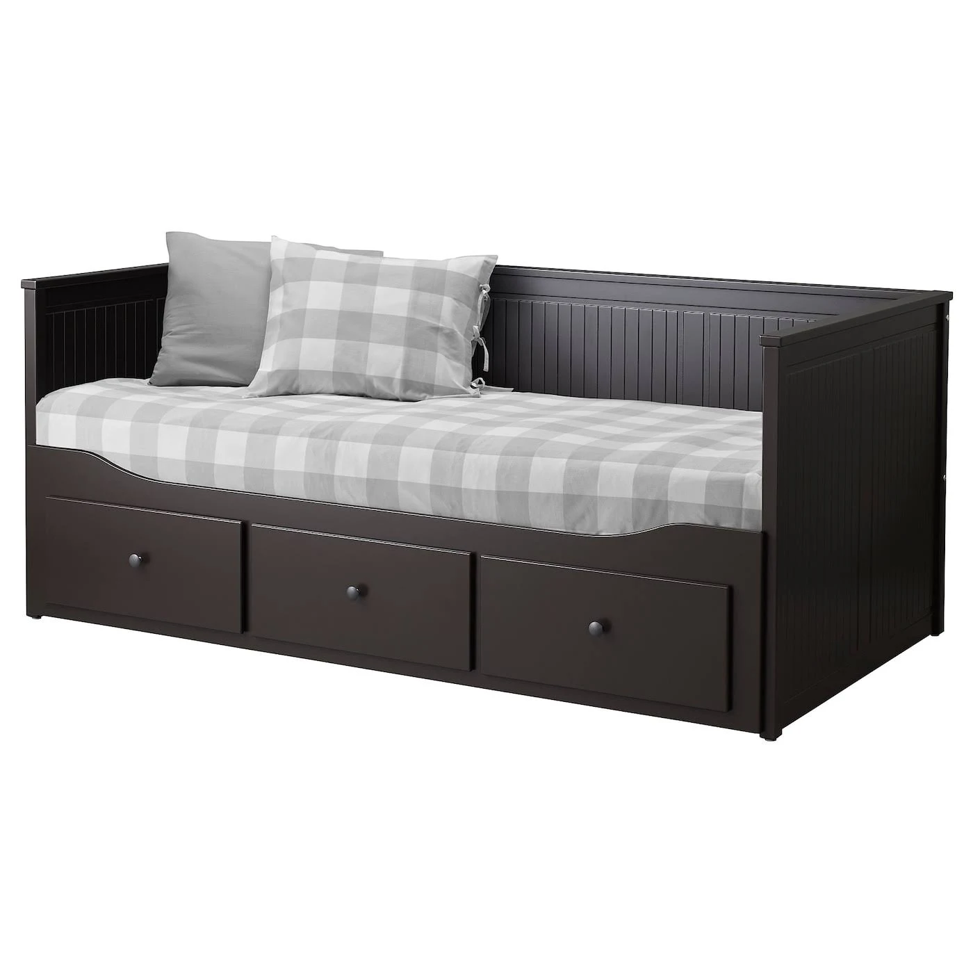 IKEA - HEMNES Daybed Frame with 3 Drawers, black-brown, Twin