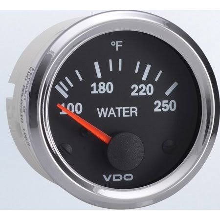 VDO Vision Chrome 250A F Temperature Gauge Use with Sender 310 195