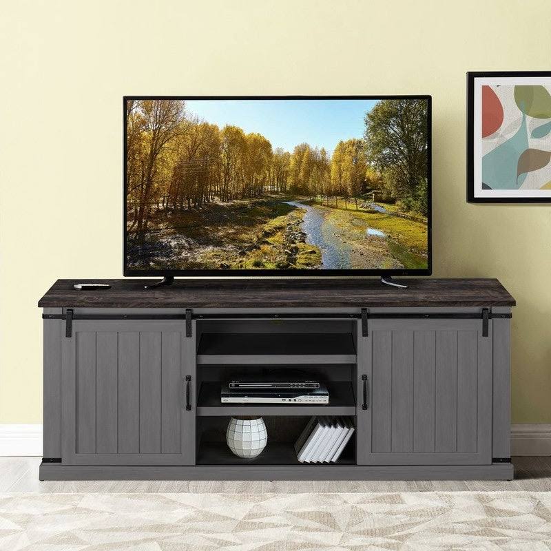 Home Essentials 68 in. TV Stand for TVs Up to 72 in. Blue