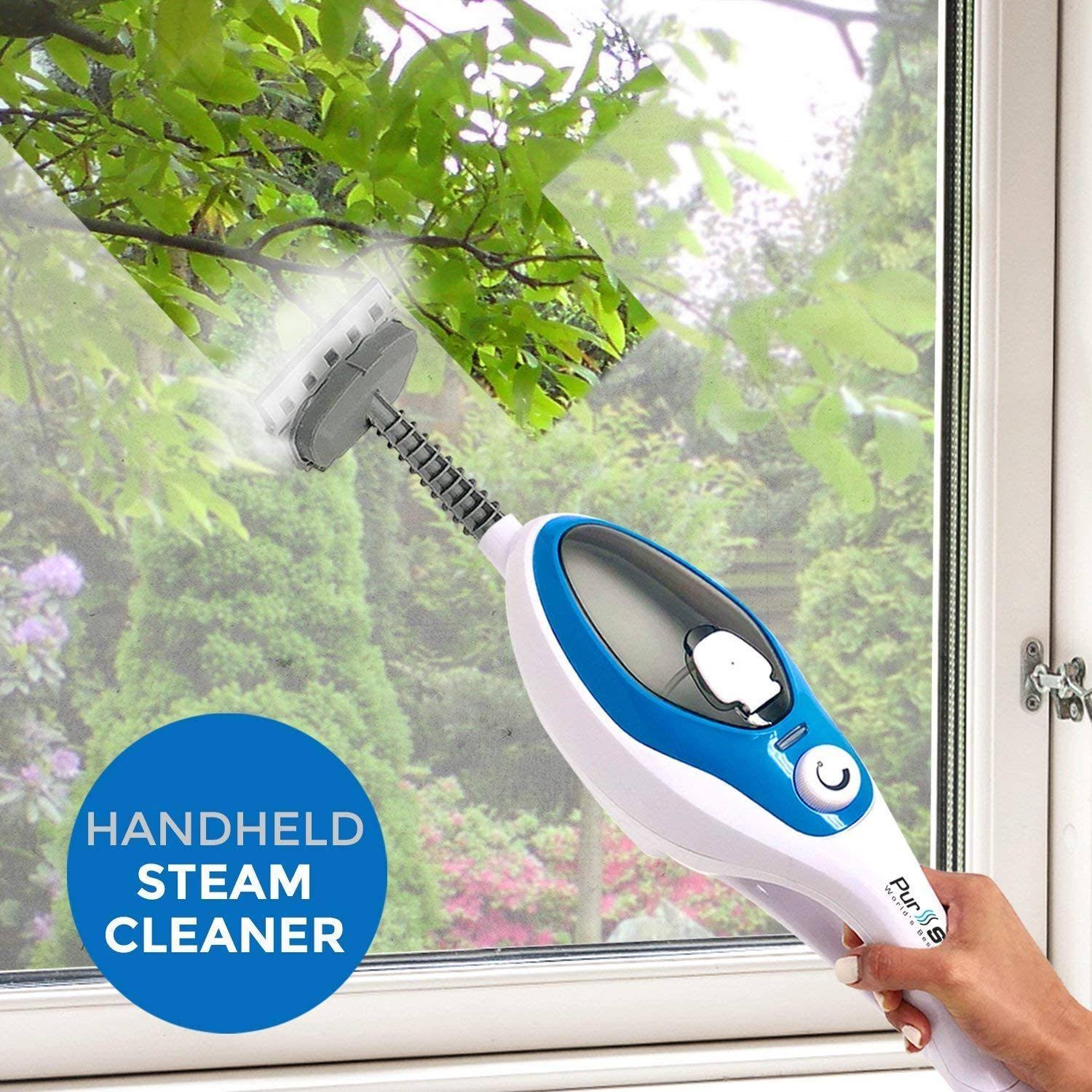 Steam Mop Cleaner 10-in-1 with Convenient Detachable Handheld Unit