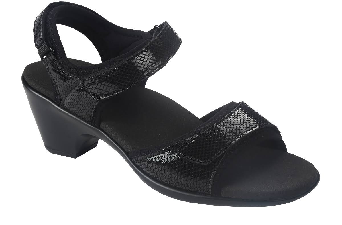 OrthoFeet Shoes Camille 131 Women's Sandal, Black