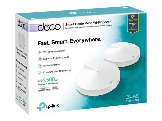 TP-Link Deco M9 Plus Whole Home Mesh Wi-Fi with