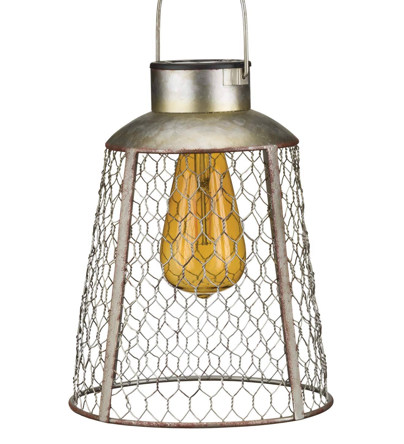 Regal Art u0026 Gift 12519 - 22x22 Bell Chicken Wire Solar Lantern (Edison S