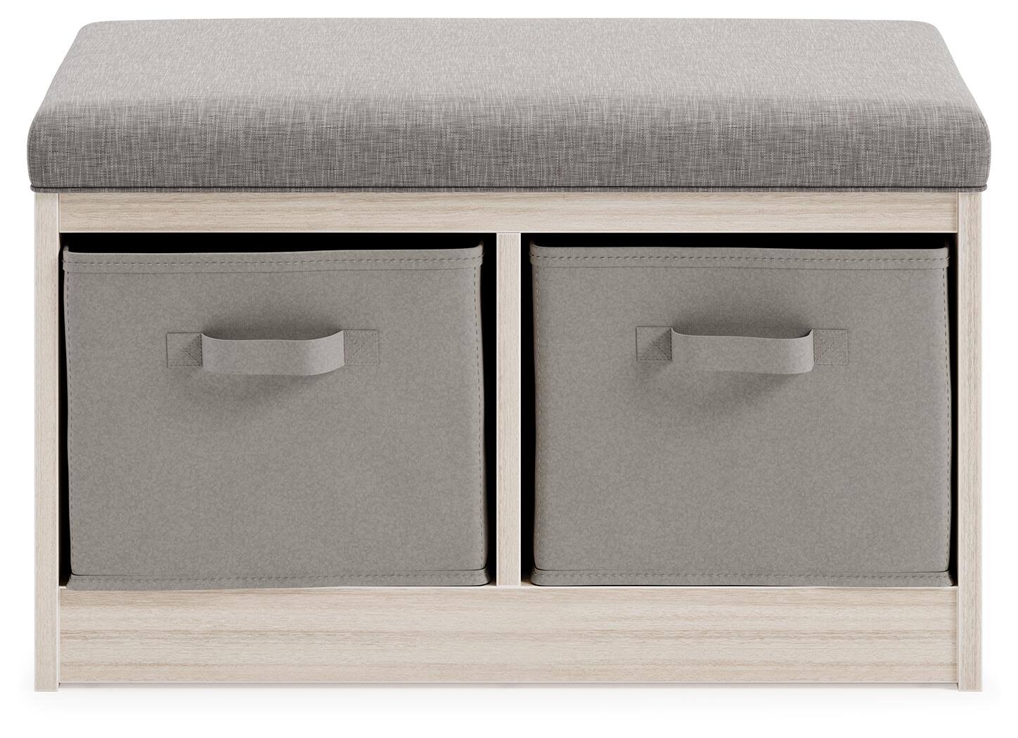 Signature Design by Ashley Blariden Storage Bench, Gray