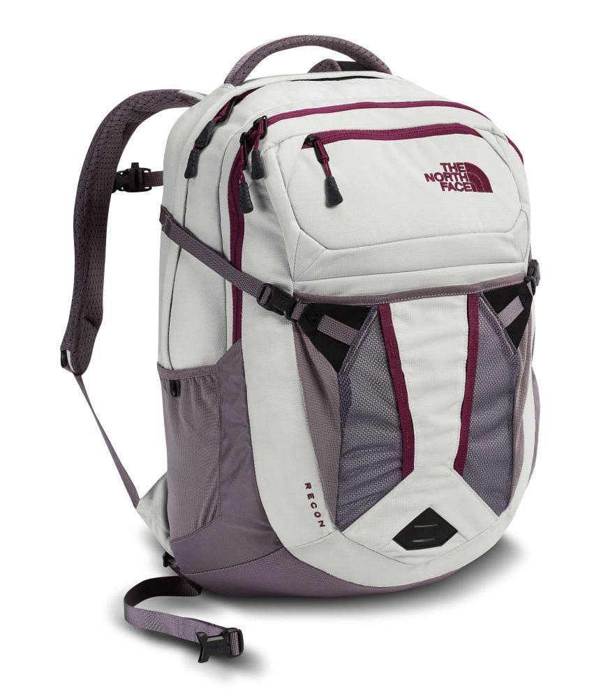 The North Face Recon Backpack - Women's - TNF Black Heather/Burnt Coral Metallic