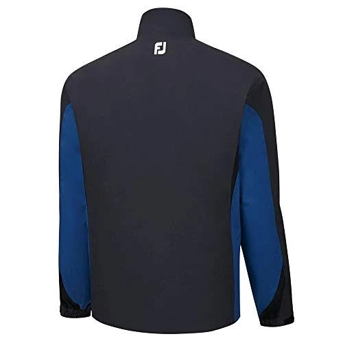 FootJoy HydroLite Rain Jacket, Men's, XL, Charcoal/Cadet Blue/Black