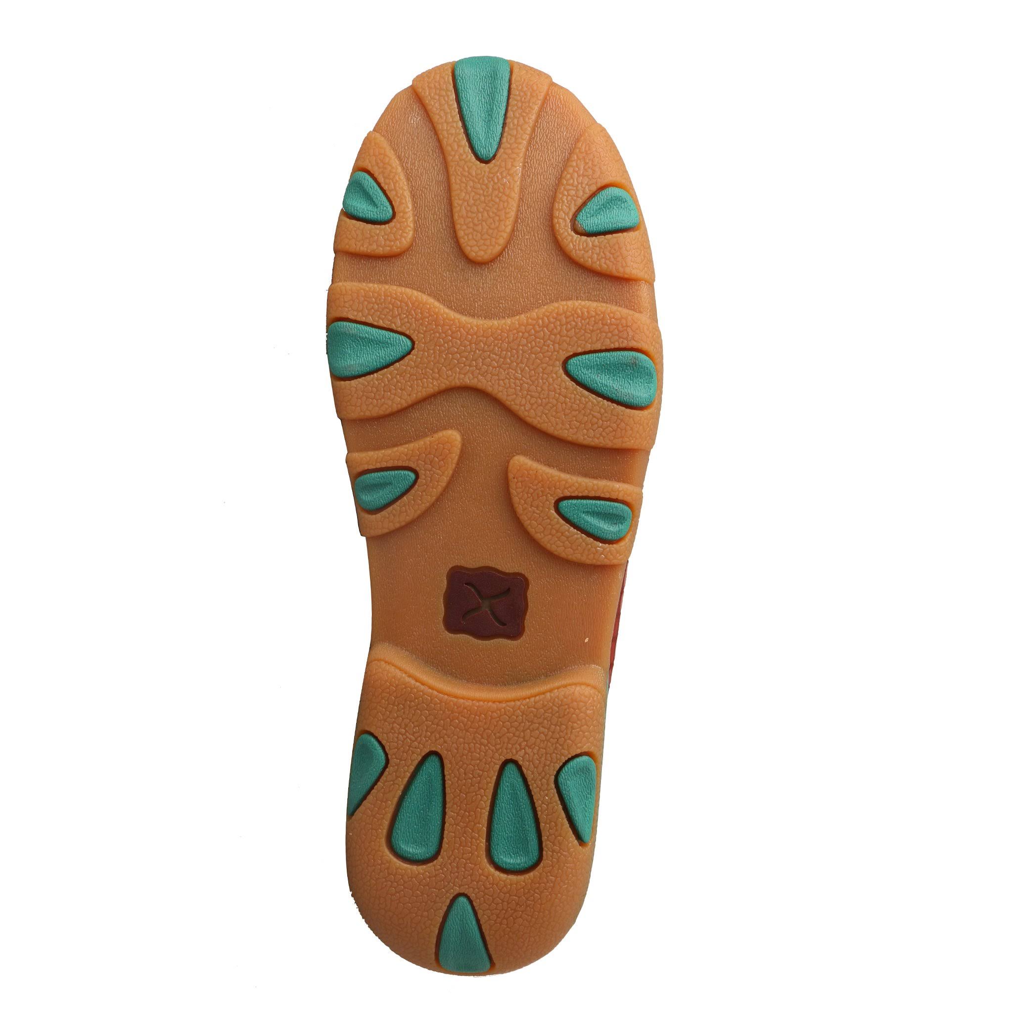 Twisted x Women's WDM0035 Driving Moc, Red/Turquoise Leather