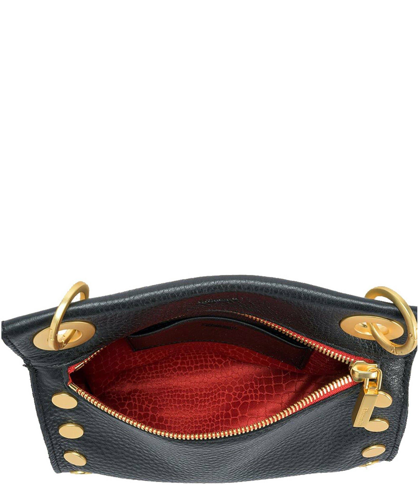 Hammitt Tony Grommet Studded Leather Crossbody Bag - Grey Natural