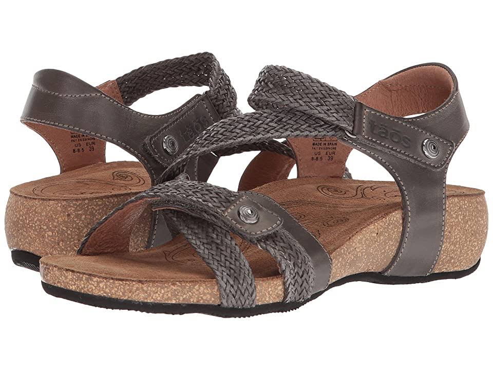 Women's Taos Trulie Dark Grey Leather Size 39 Wide