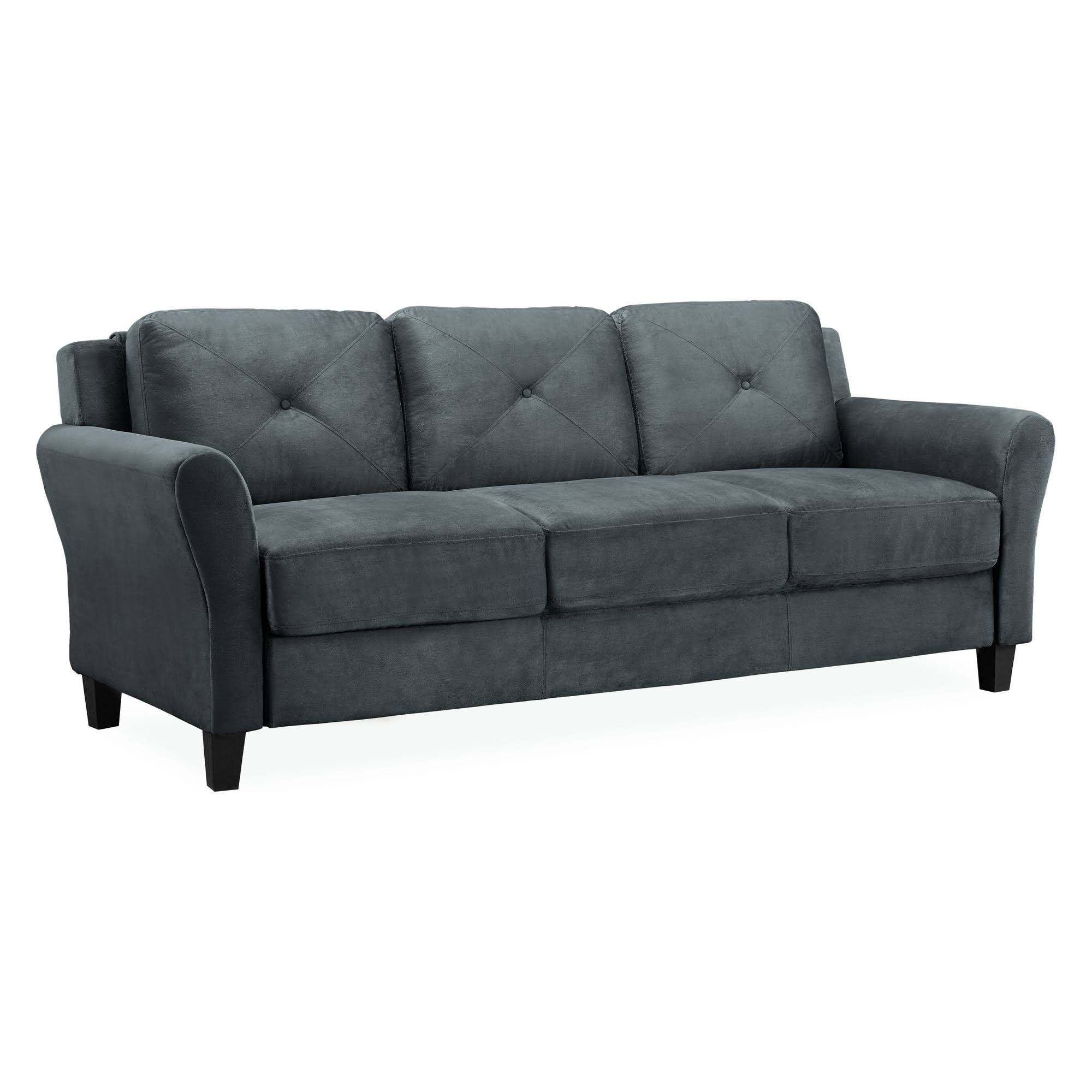 Lifestyle Solutions Harrington Sofa in Grey, Dark Grey