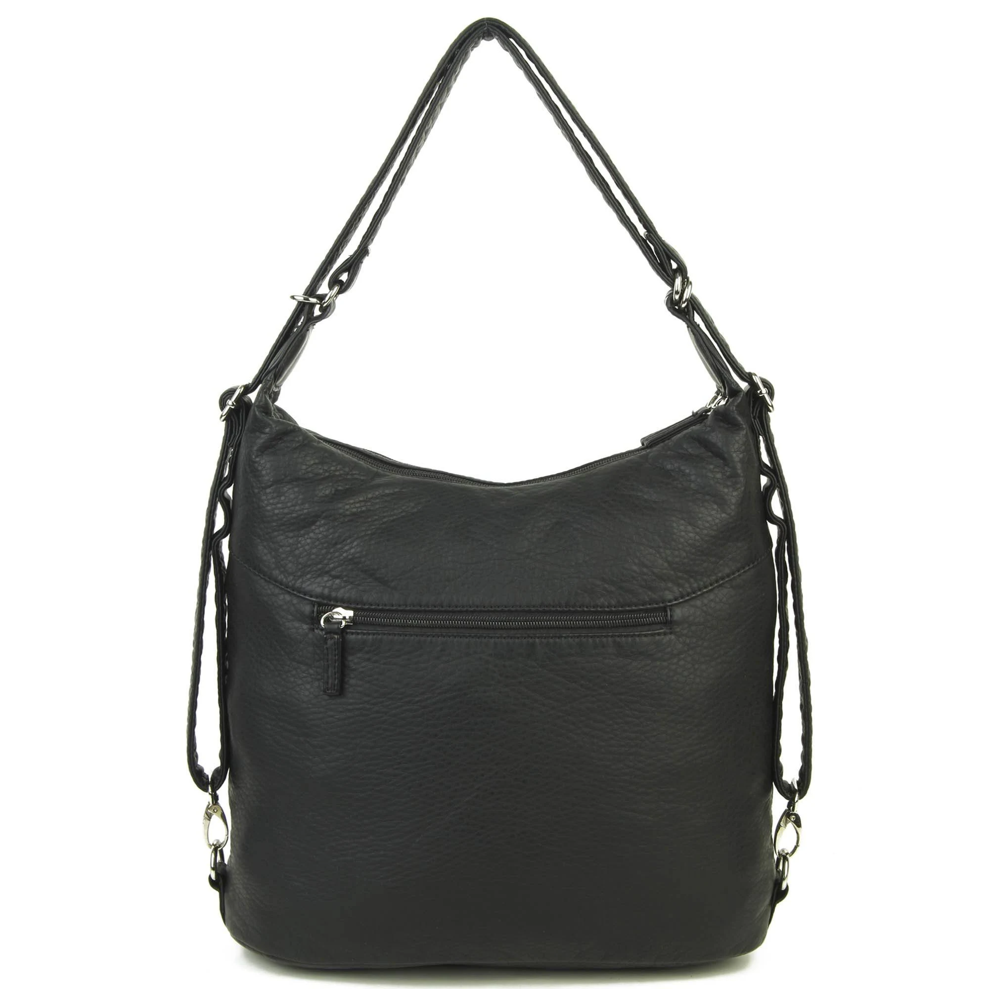 Ampere Creations Janey Jane Convertible Crossbody Backpack Black