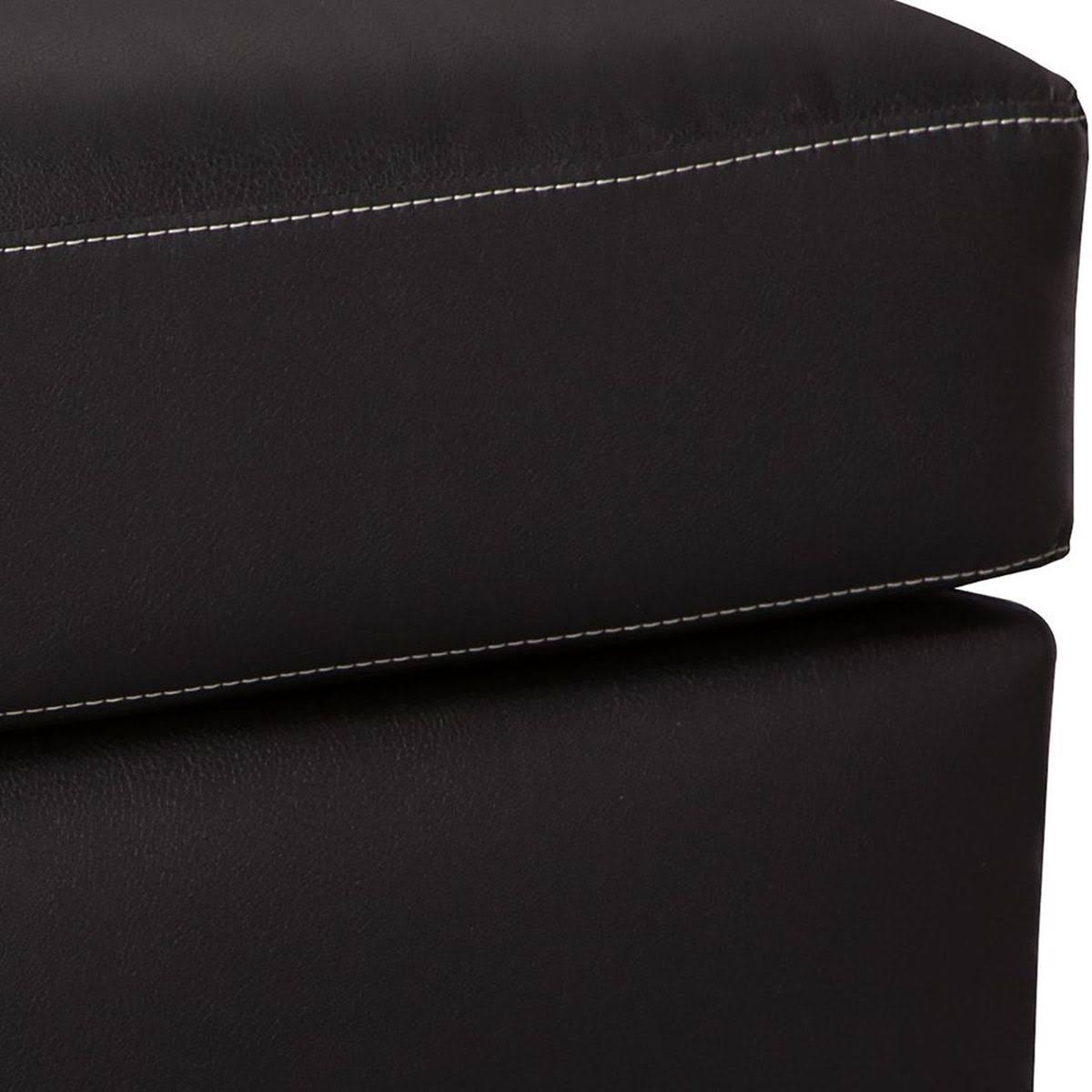 Signature Design by Ashley Tensas Black Ottoman