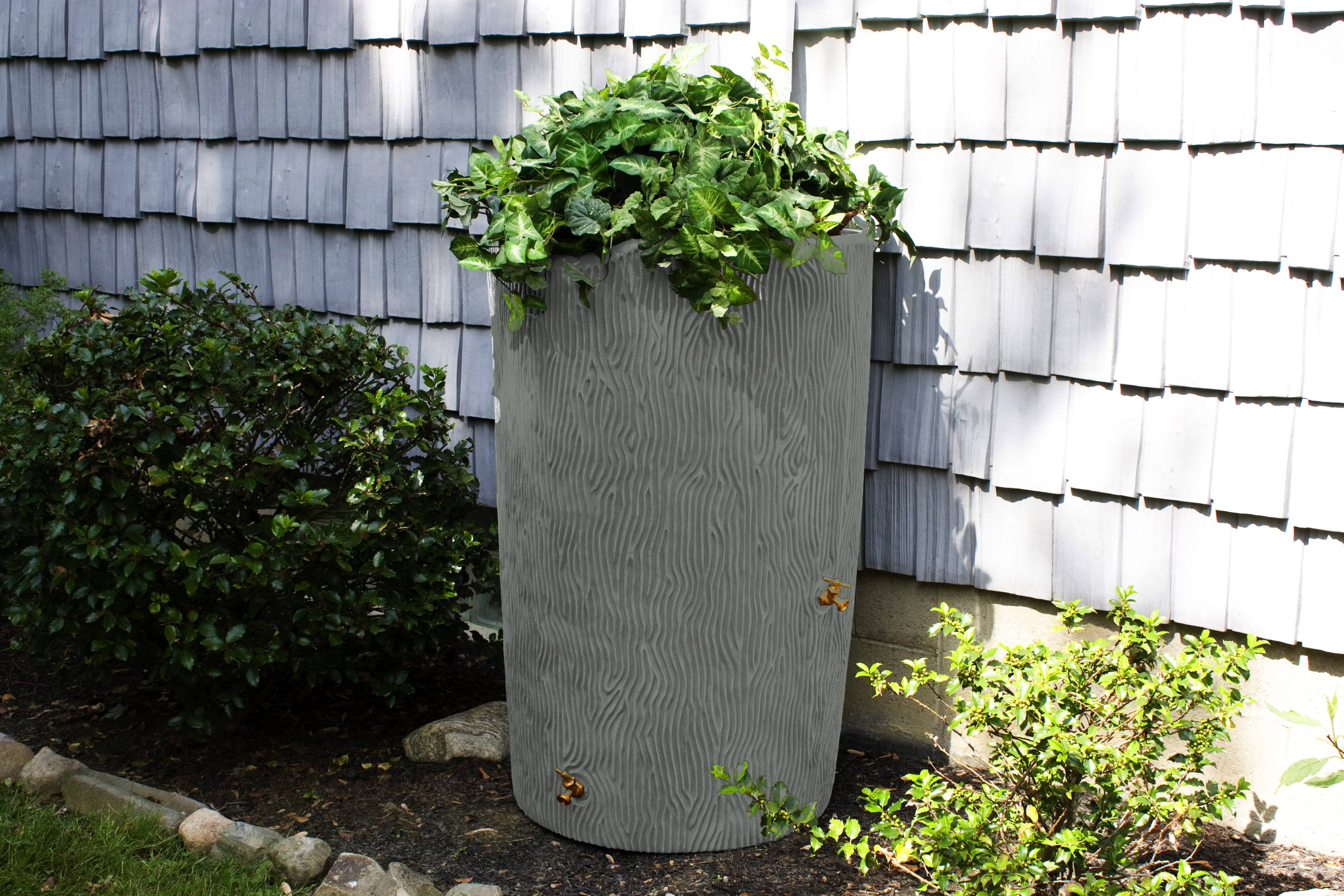 Impressions 90 Gallon Bark Rain Saver - Gray - Good Ideas