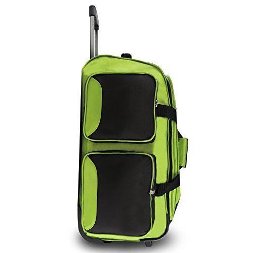 Fila 22-inch Lightweight Carry-On Rolling Duffel Bag - Lime