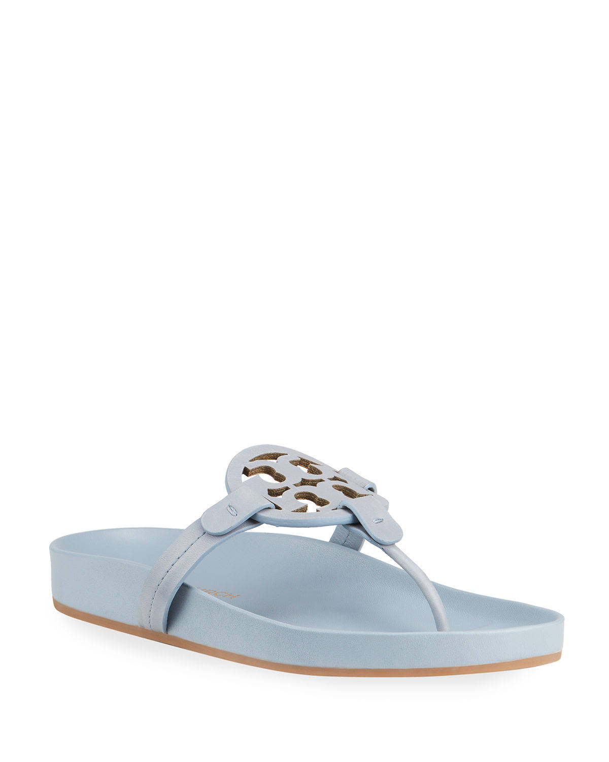 Tory Burch Women's Miller Cloud Thong Sandals - Blue - Size 7.5