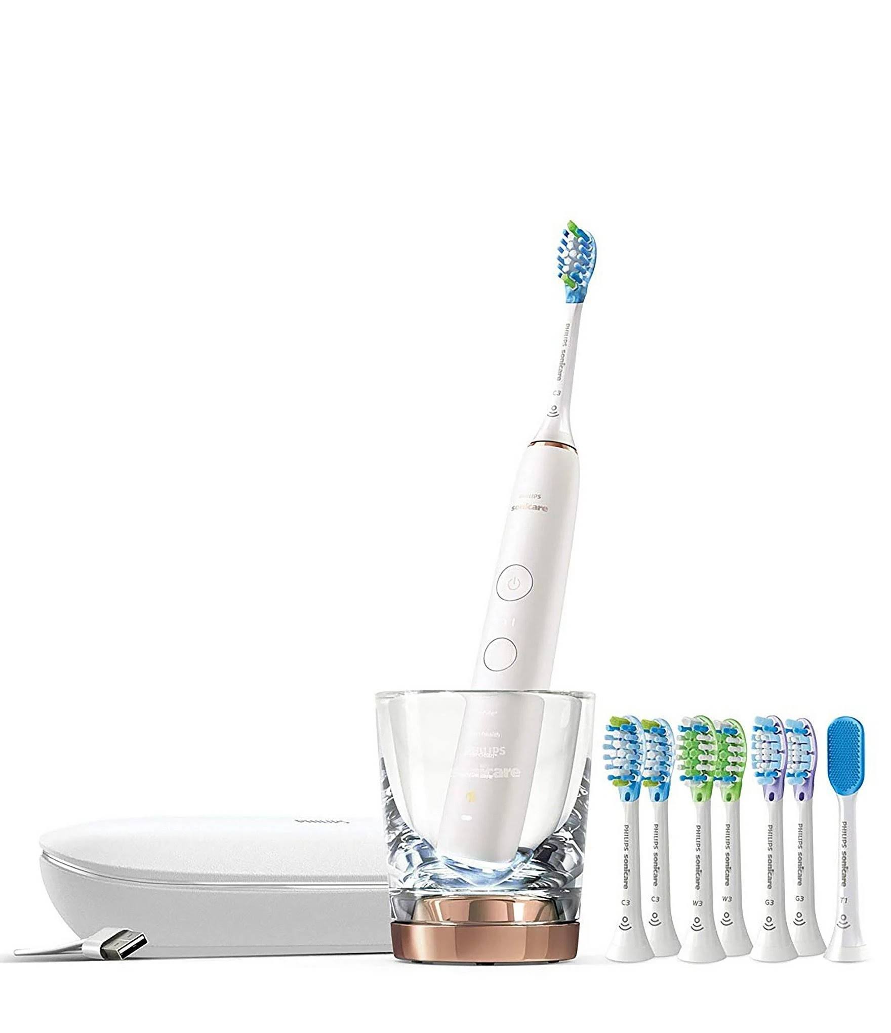 Philips Sonicare DiamondClean Smart 9700 Series Electric Toothbrush with Bluetooth, Gold