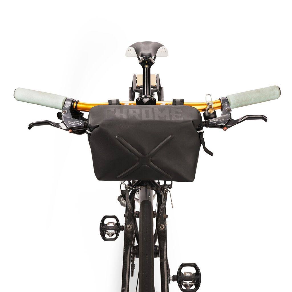 Chrome Helix Handlebar Bag - Black