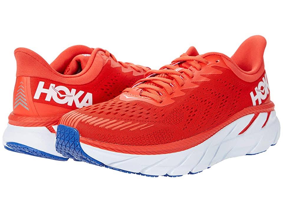 Hoka One One Men's Clifton 7 Running Shoes, Fiesta