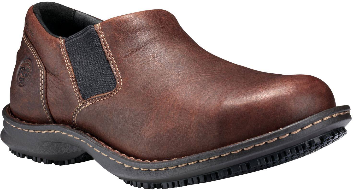 Timberland Pro Men's Gladstone Slip-On Steel Toe Safety Shoe, Brown