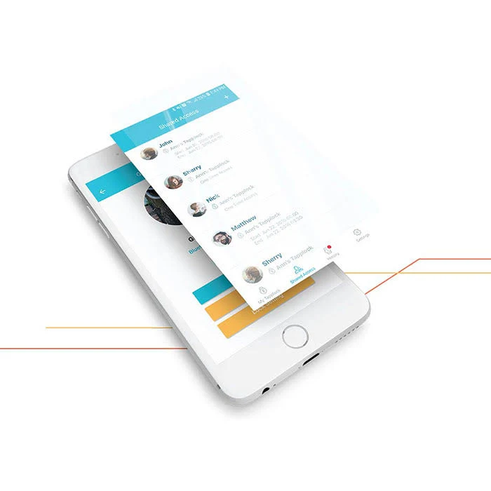 Tapplock Lite Smart Fingerprint Padlock Flame Red