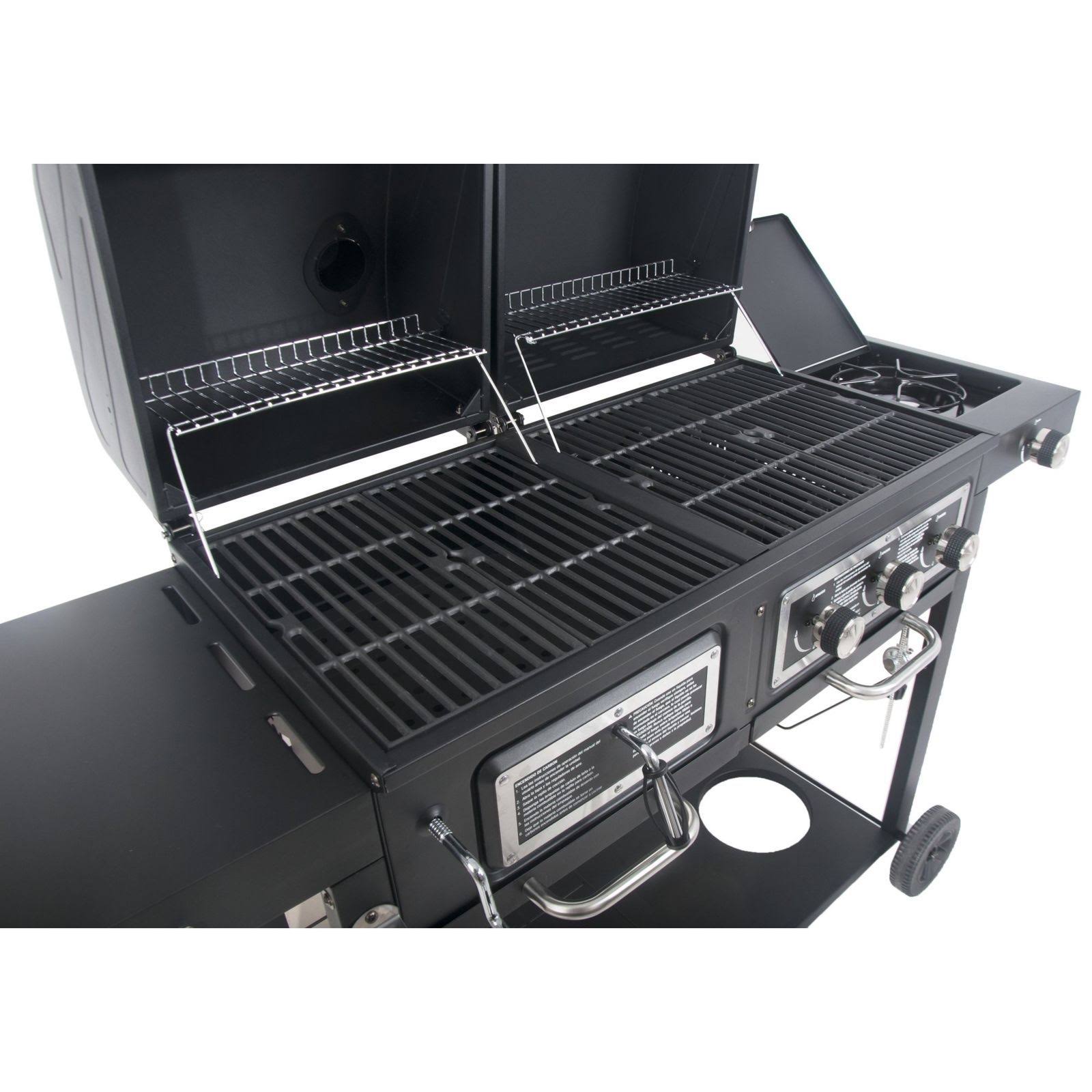RevoAce Dual Fuel Combination Grill Charcoal/Gas - Black