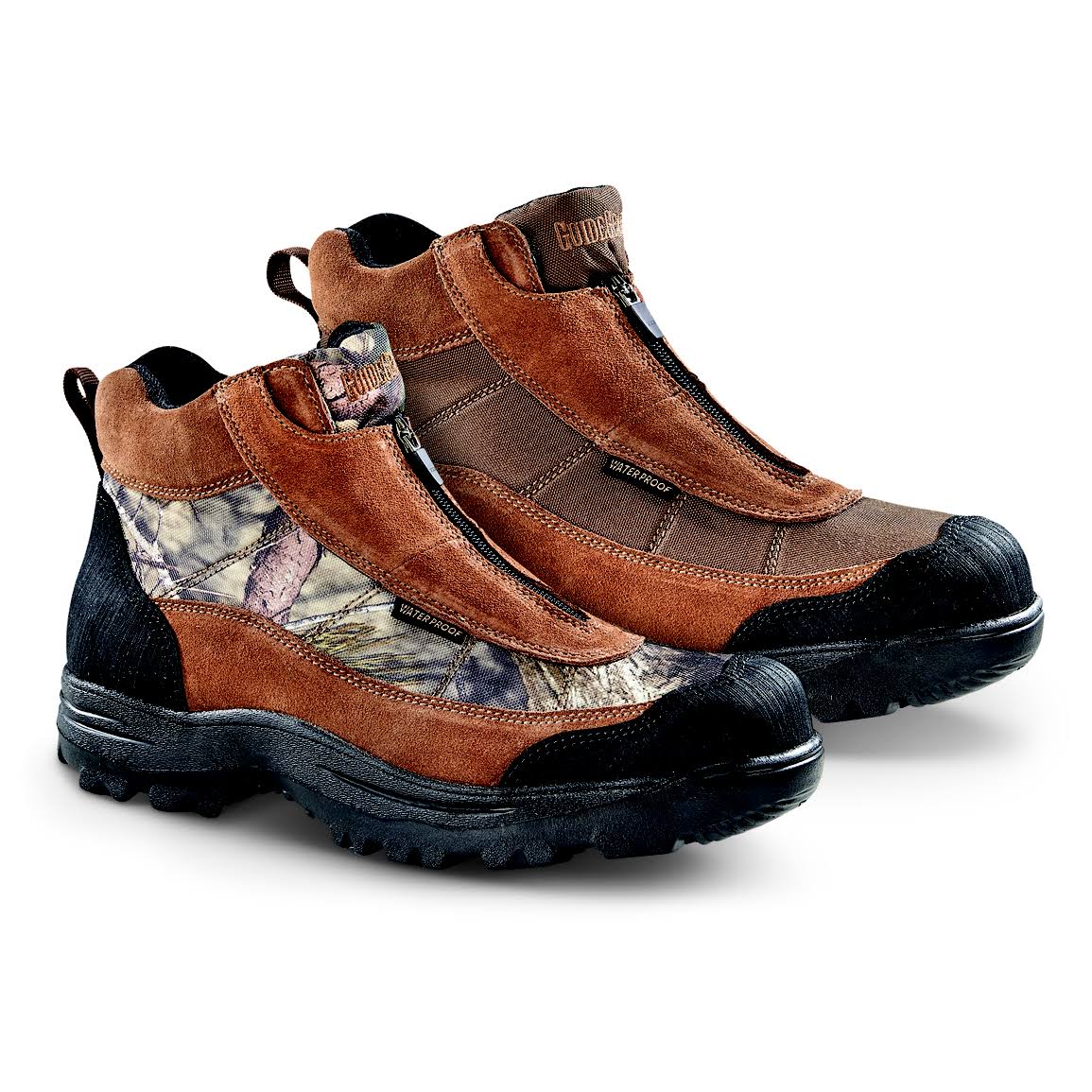 Guide Gear Men's Silvercliff II Mid Waterproof Hiking Boots, 13 2E, Mossy Oak Break-Up Country