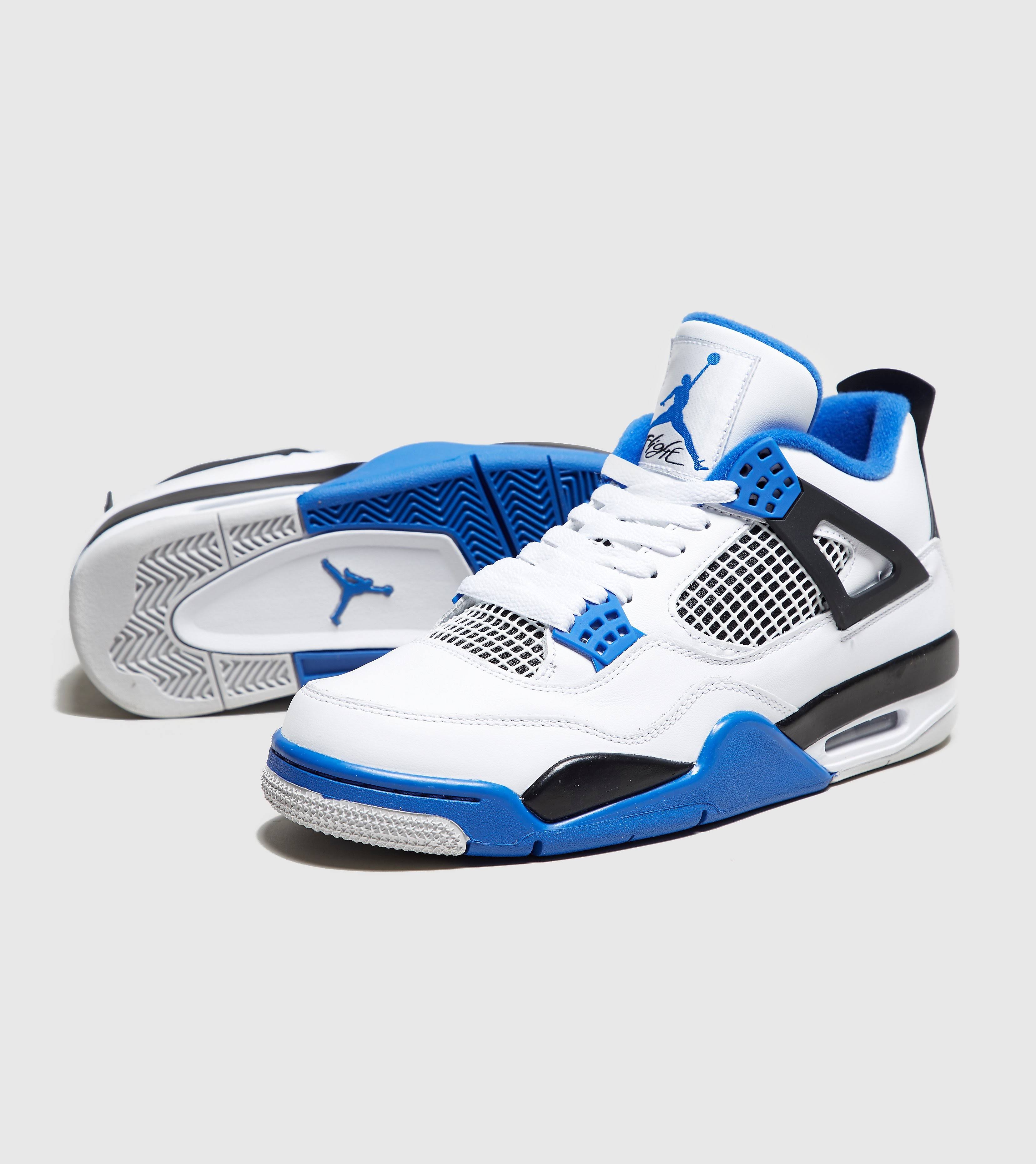 Air Jordan 4 Retro &Motorsports& Mens Sneakers In White - Size 7.0