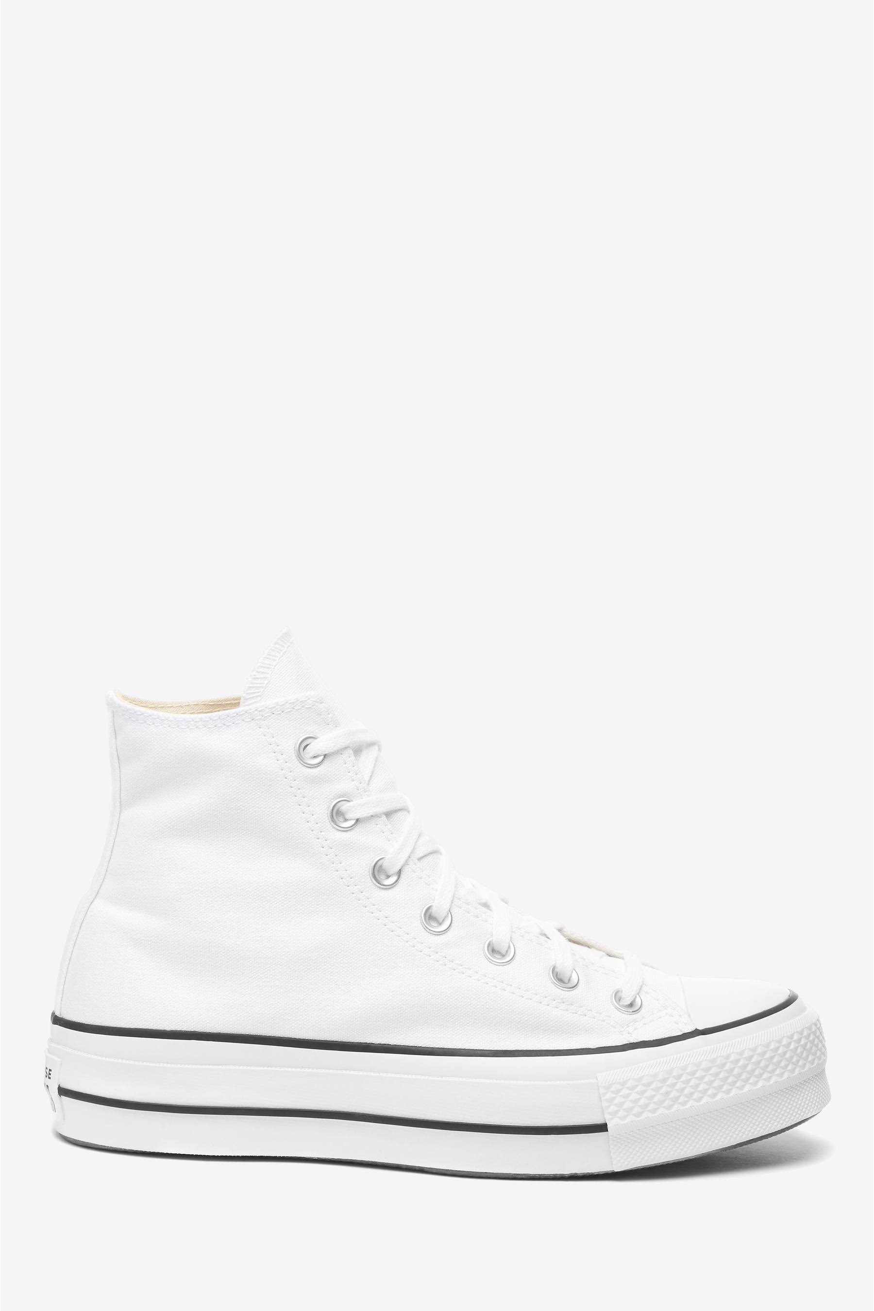 Chuck Taylor All Star Canvas Platform High Top - White Women's 10