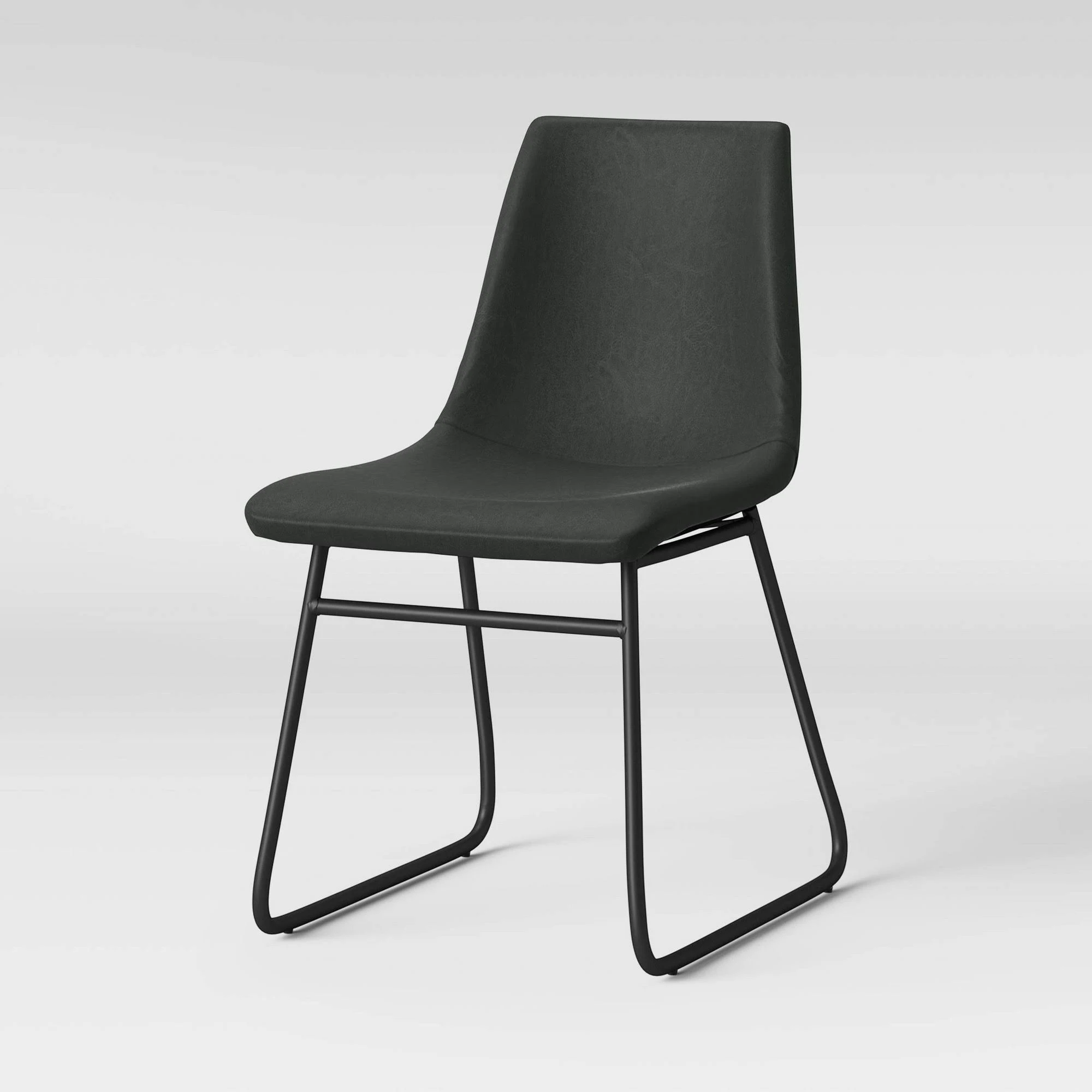 Project 62 Bowden Faux Leather and Metal Dining Chair - Gray - 2 Pack