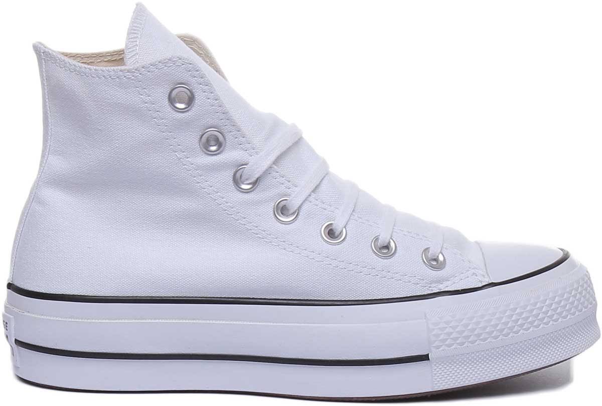 Chuck Taylor All Star Canvas Platform High Top - White Women's 10