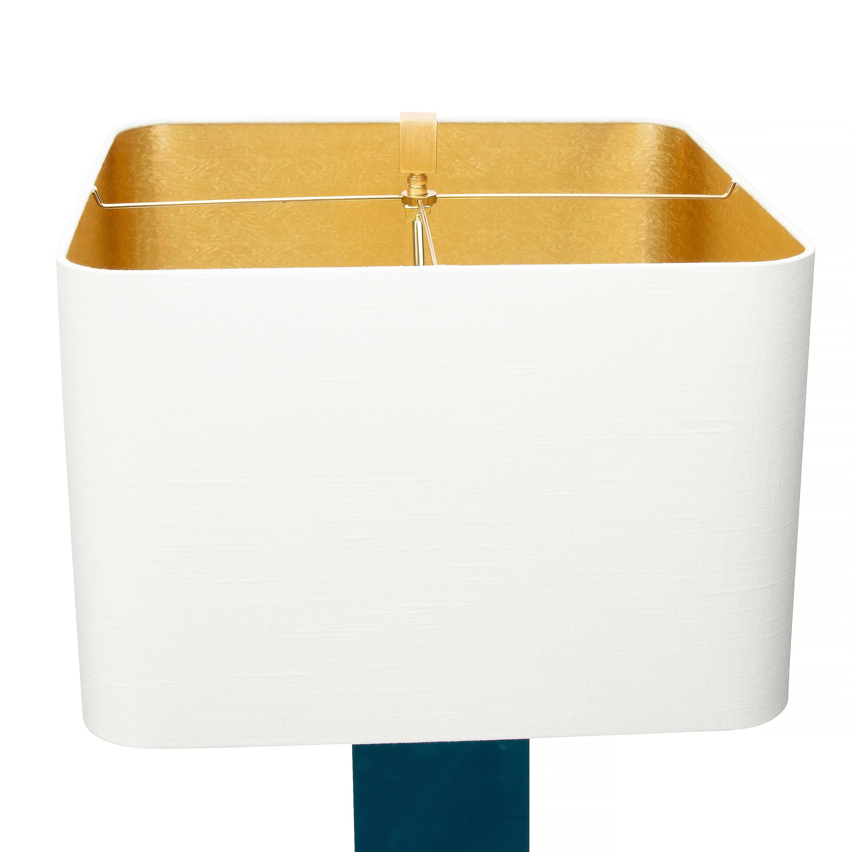 Couture Peacock Teal Floor Lamp