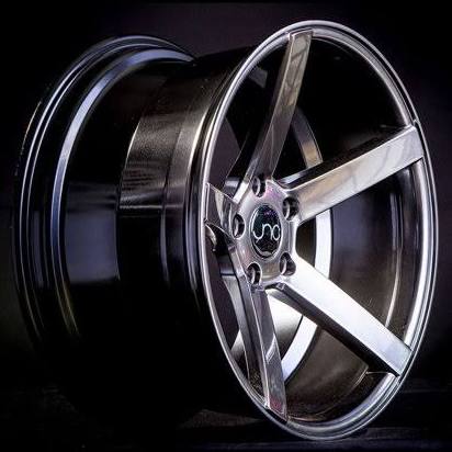 JNC Wheels - 18 inch JNC026 Hyper Black Rim - 5x114.3 - 18x8 inch Jnc026hb, White