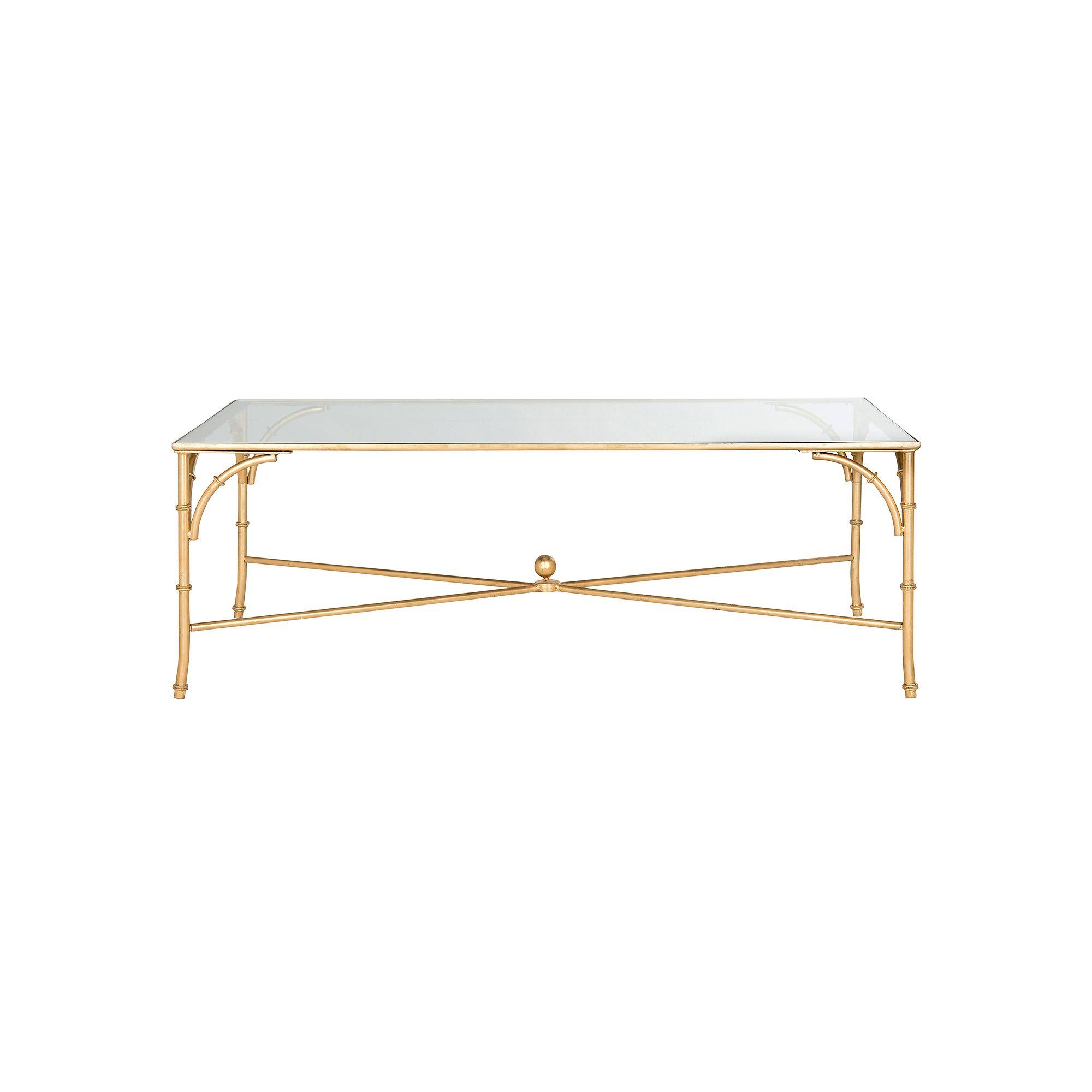 Safavieh Maurice Coffee Table, Gold/Clear