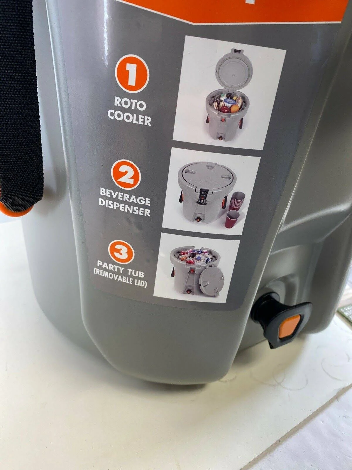 Ozark Trail 20-Quart High Performance Beverage Dispenser/Jug Cooler, Gray